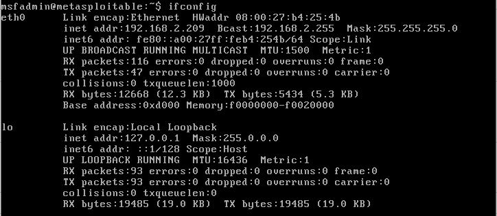 Machine Virtuelle Metasploitable
