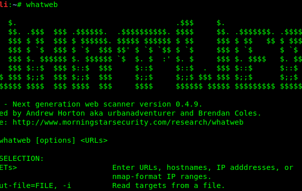 Terminal affichant un scan réseau avec des adresses IP et des ports ouverts, illustrant l’analyse d’un réseau domestique avec l’outil WhatWeb.