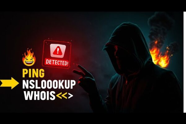 Exemple de commandes PING et NSLOOKUP pour obtenir l'adresse IP d'un site web